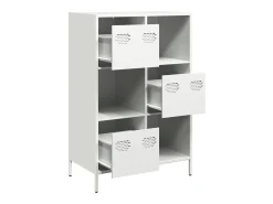 Aparador alto blanco 68x39x103,5 cm acero