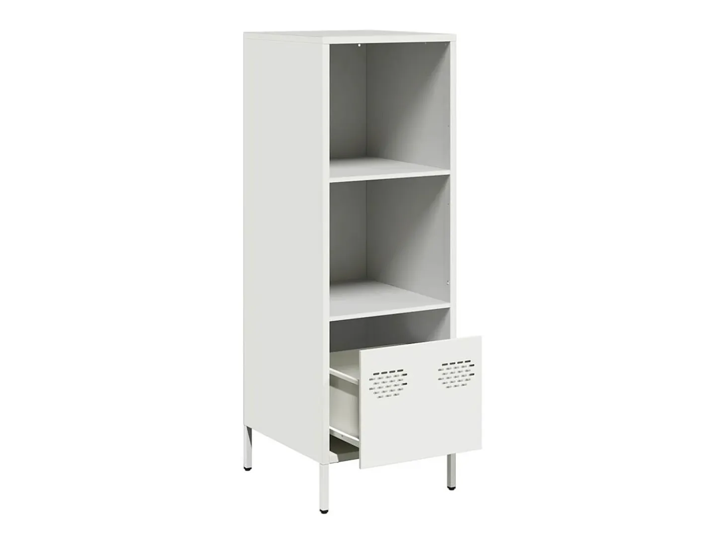 Aparador alto blanco 35x39x103,5 cm acero
