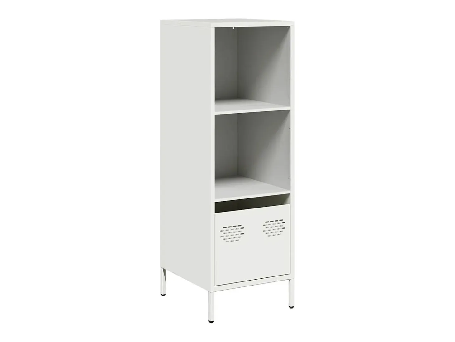 Aparador alto blanco 35x39x103,5 cm acero