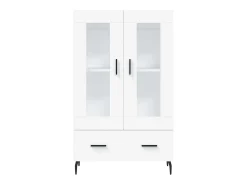 Aparador alto blanco 69,5x31x115 cm madera contrachapada