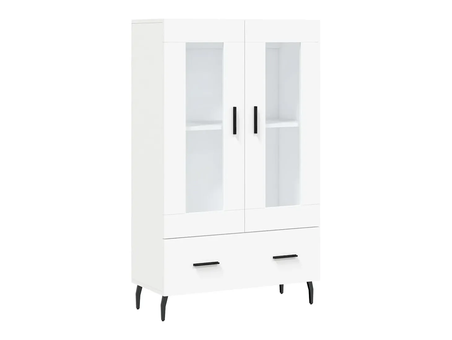 Aparador alto blanco 69,5x31x115 cm madera contrachapada