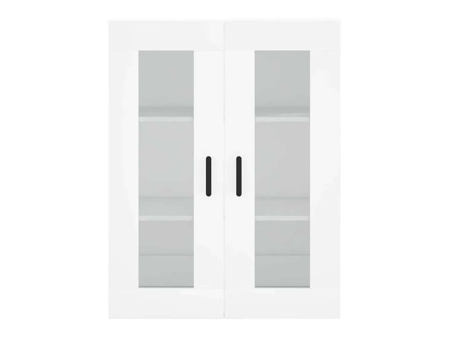 Aparador alto blanco 69,5x34x180 cm Madera contrachapada