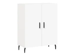 Aparador alto blanco 69,5x34x180 cm Madera contrachapada