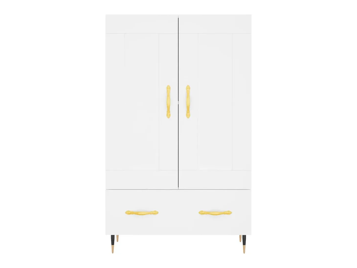 Aparador alto blanco 69,5x31x115 cm madera contrachapada