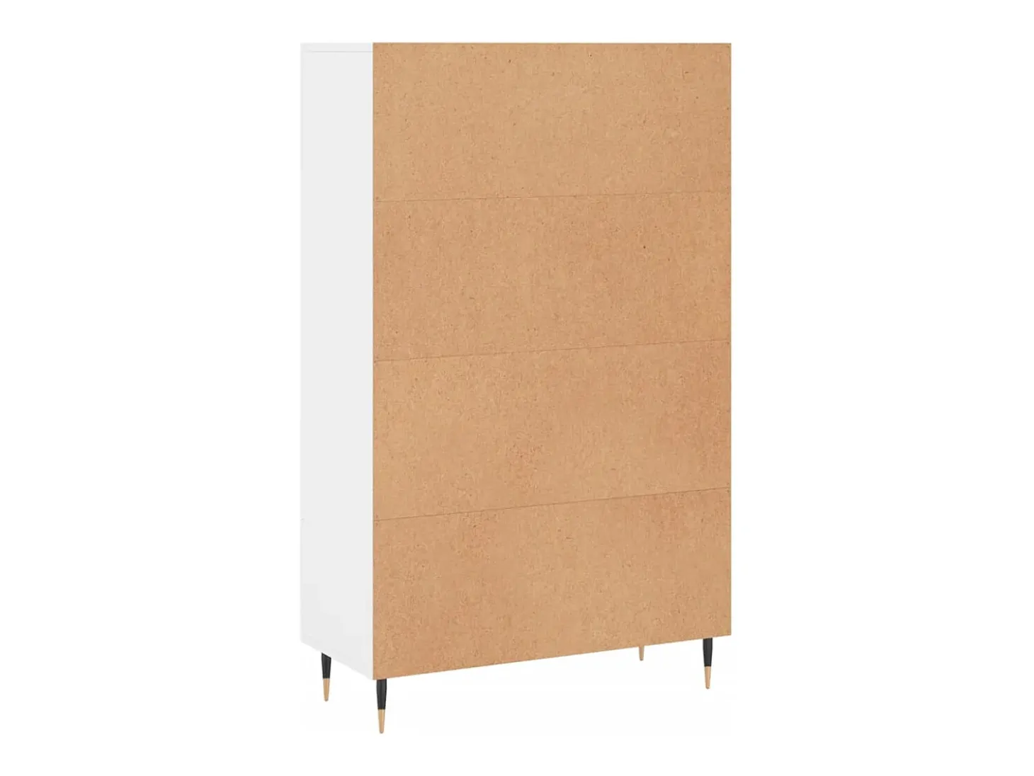 Aparador alto blanco 69,5x31x115 cm madera contrachapada