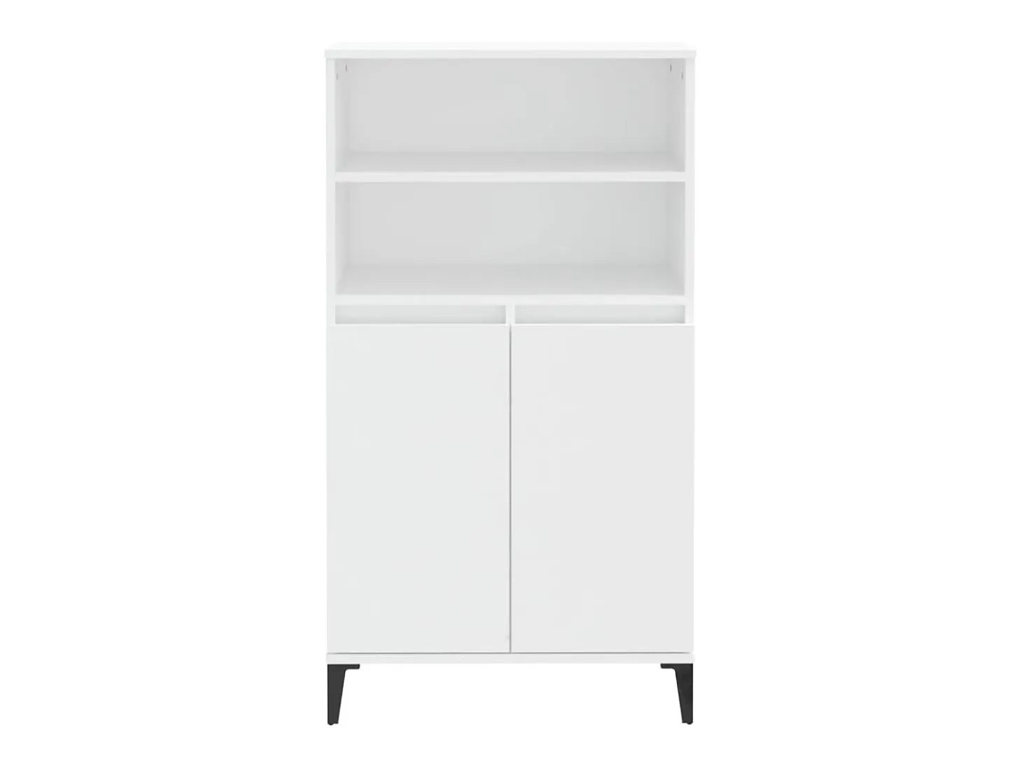 Aparador alto blanco 60x36x110 cm Madera contrachapada
