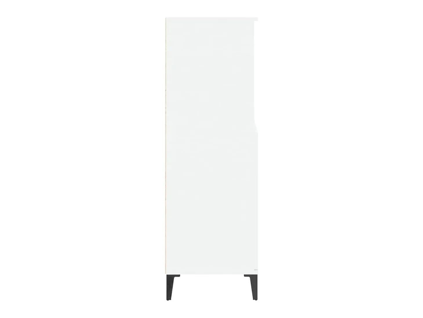 Aparador alto blanco 60x36x110 cm Madera contrachapada
