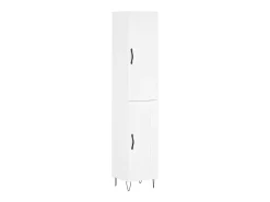 Aparador alto blanco 34,5x34x180 cm Madera contrachapada