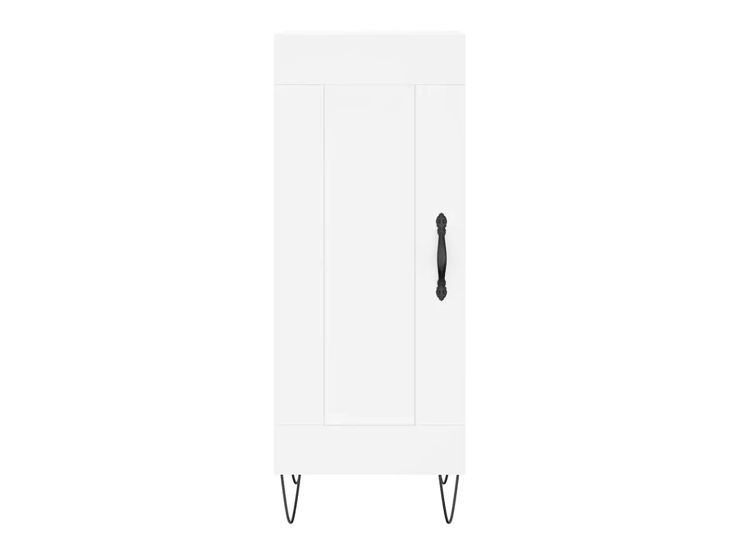 Aparador alto blanco 34,5x34x180 cm Madera contrachapada