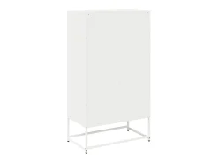 Aparador alto blanco 68x39x123 cm acero