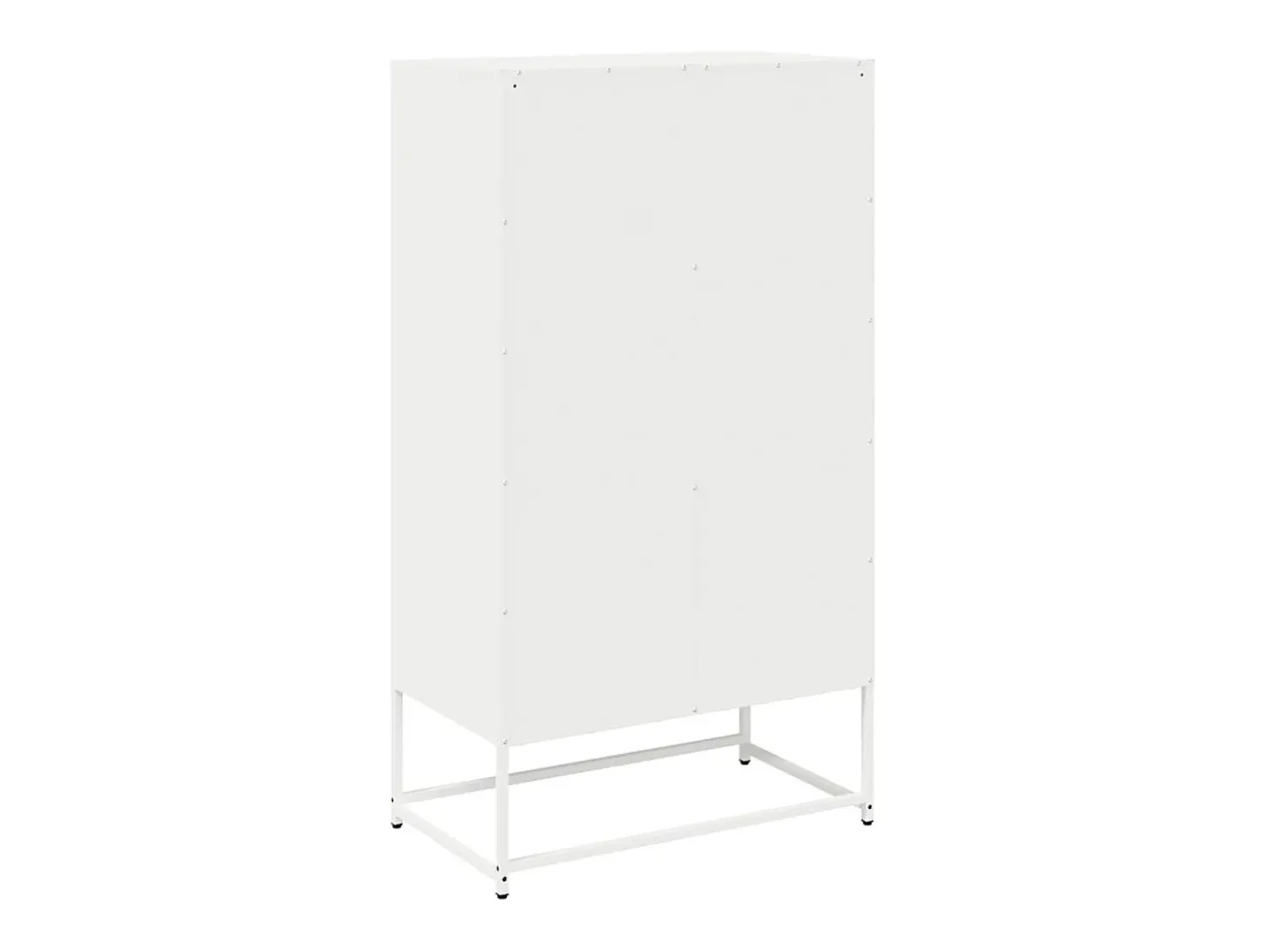 Aparador alto blanco 68x39x123 cm acero