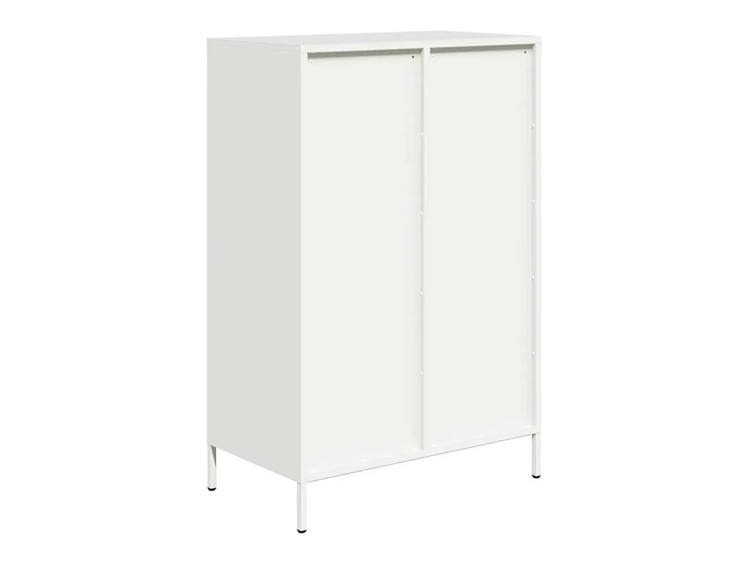 Aparador alto blanco 68x39x101,5 cm acero