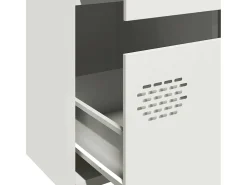 Aparador alto blanco 68x39x101,5 cm acero