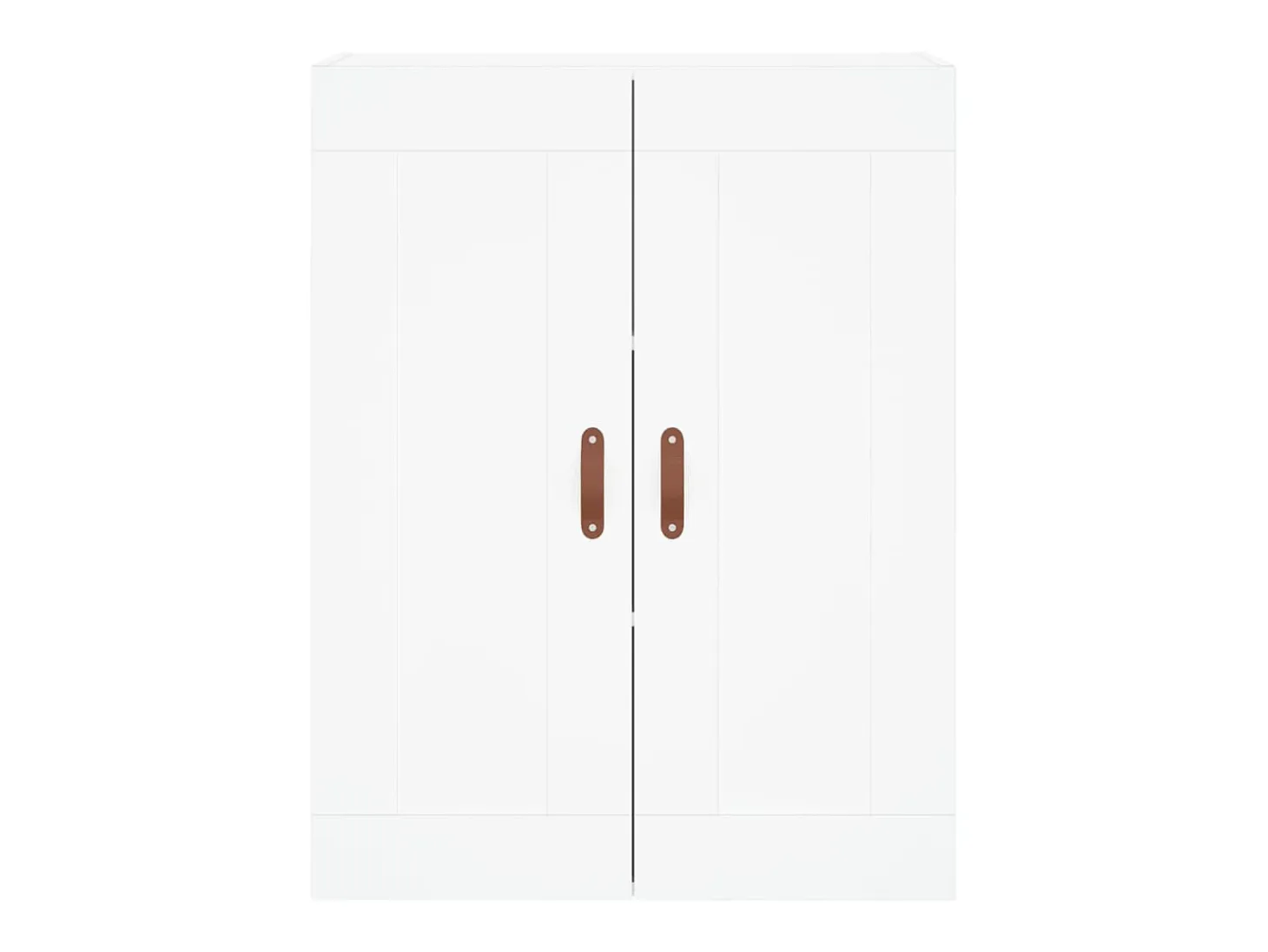 Aparador alto blanco 69,5x34x180 cm Madera contrachapada