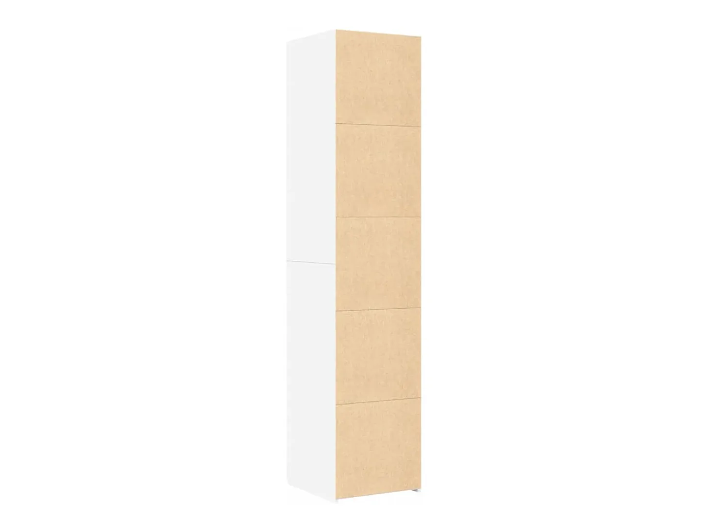 Aparador alto blanco 40x42,5x185 cm madera contrachapada