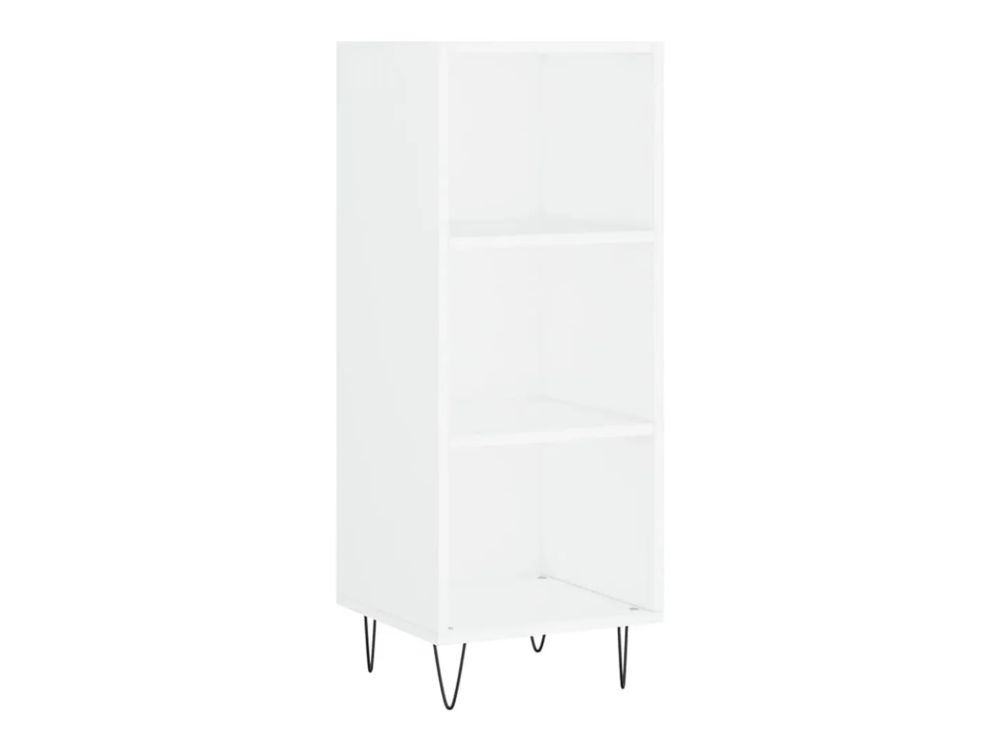 Aparador alto blanco 34,5x34x180 cm Madera contrachapada