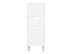 Aparador alto blanco 34,5x34x180 cm Madera contrachapada