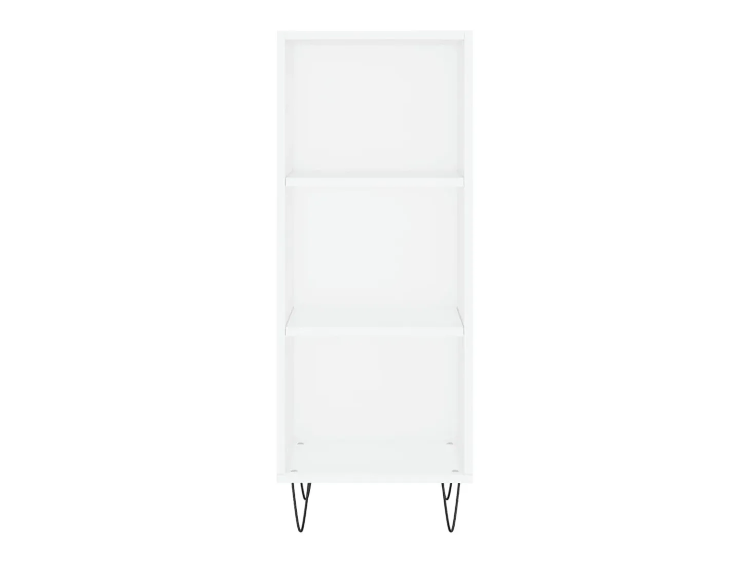 Aparador alto blanco 34,5x34x180 cm Madera contrachapada