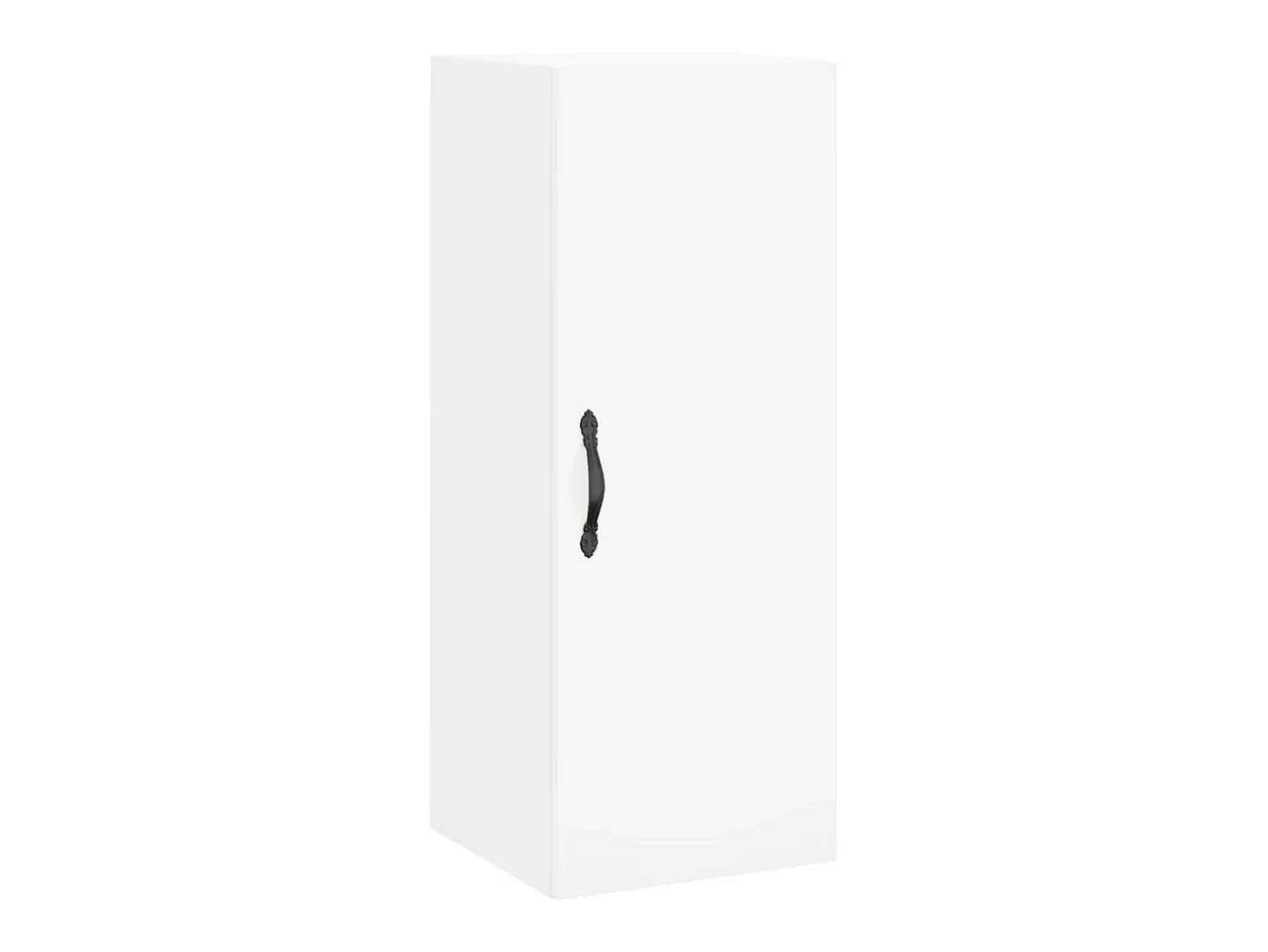 Aparador alto blanco 34,5x34x180 cm Madera contrachapada