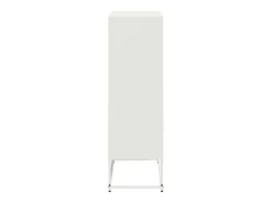 Aparador alto blanco 68,5x38,5x123,5 cm acero