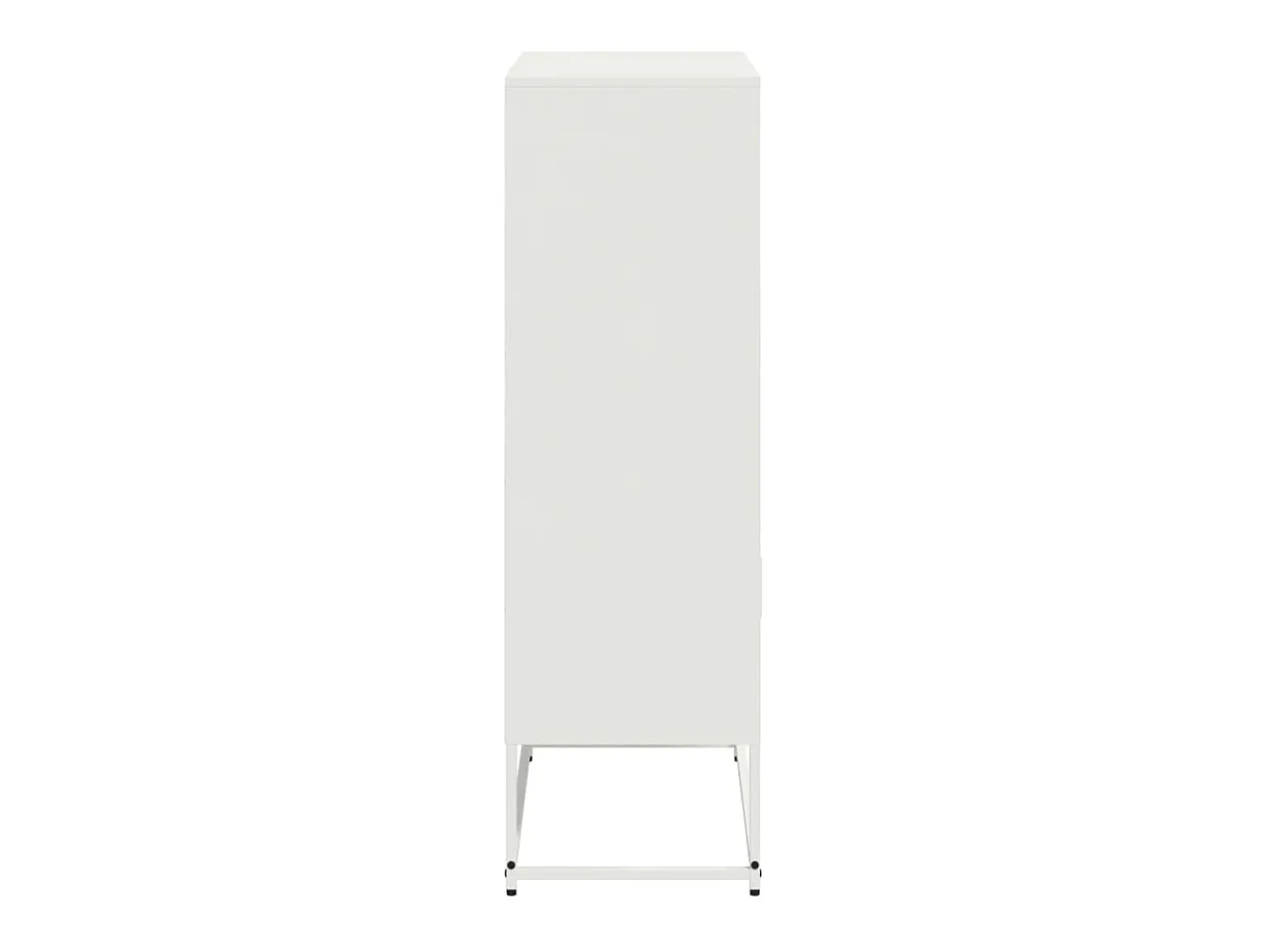 Aparador alto blanco 68,5x38,5x123,5 cm acero