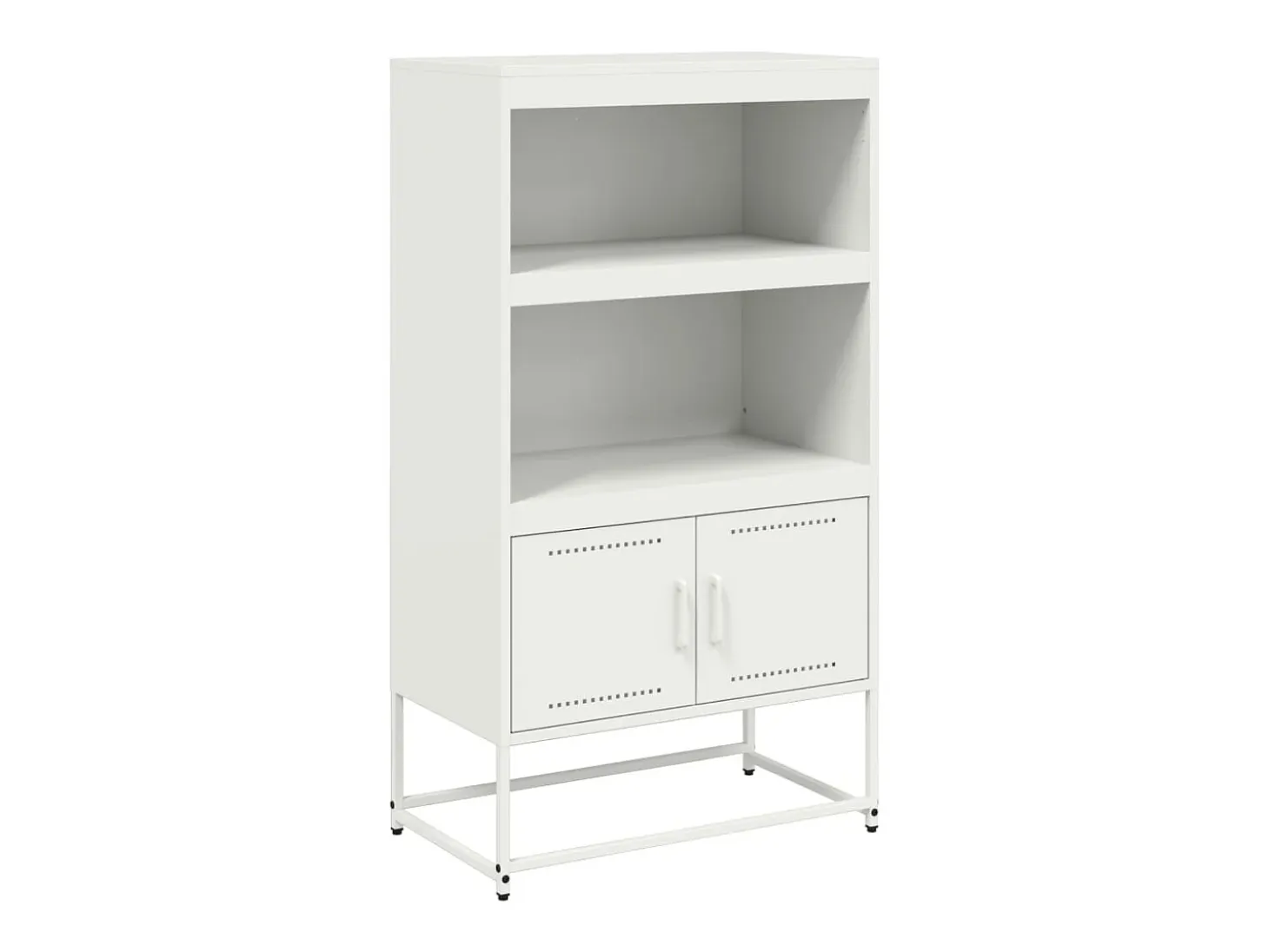 Aparador alto blanco 68,5x38,5x123,5 cm acero