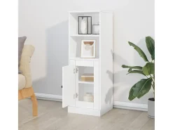 Aparador alto blanco 36x35,5x103,5 cm madera contrachapada