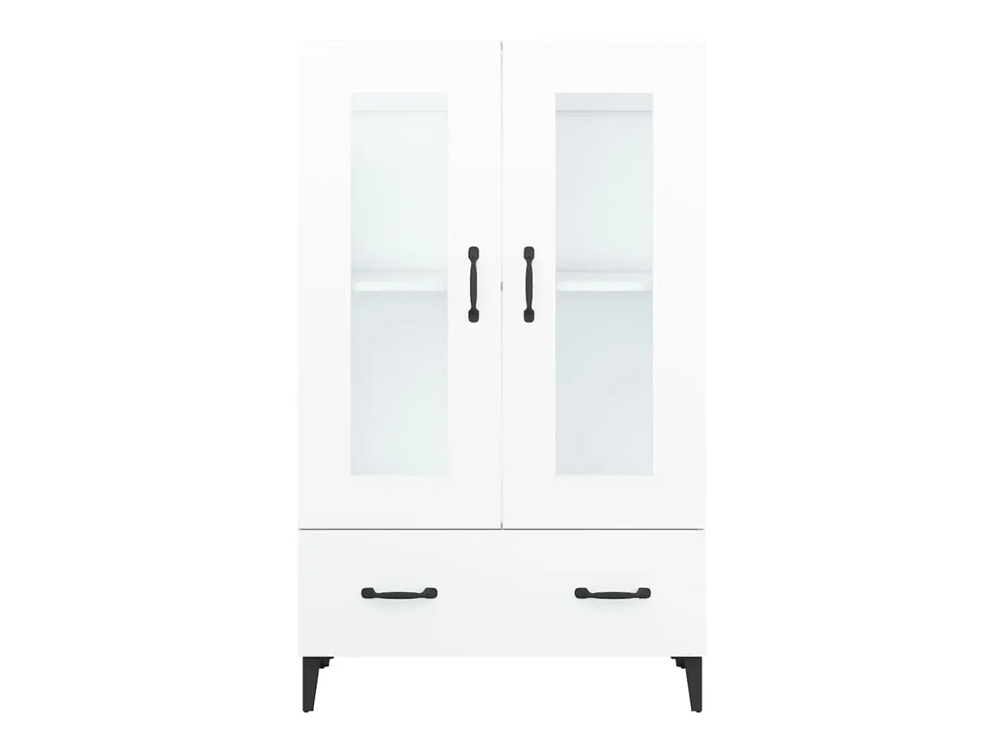 Aparador alto blanco 70x31x115 cm Madera contrachapada