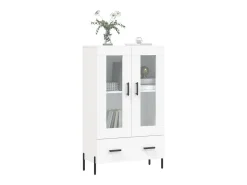Aparador alto blanco 69,5x31x115 cm madera contrachapada