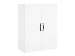 Aparador alto blanco 69,5x34x180 cm Madera contrachapada
