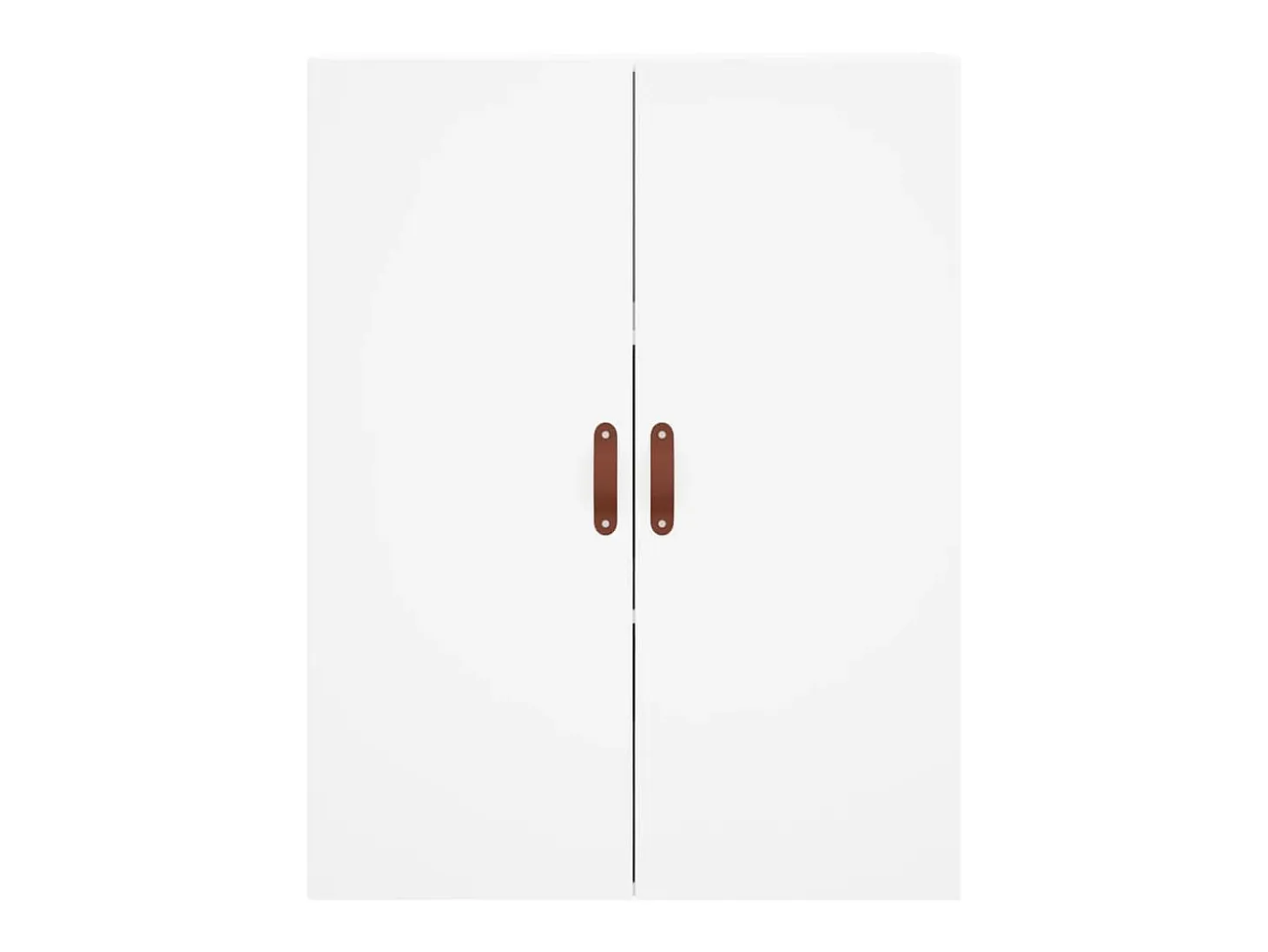 Aparador alto blanco 69,5x34x180 cm Madera contrachapada