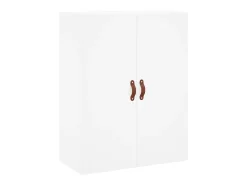 Aparador alto blanco 69,5x34x180 cm Madera contrachapada