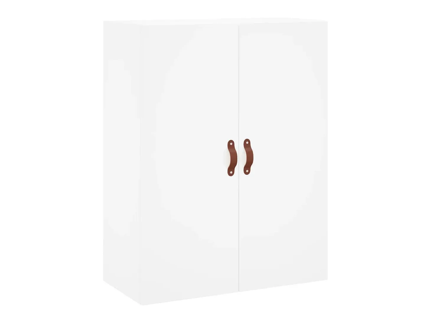 Aparador alto blanco 69,5x34x180 cm Madera contrachapada