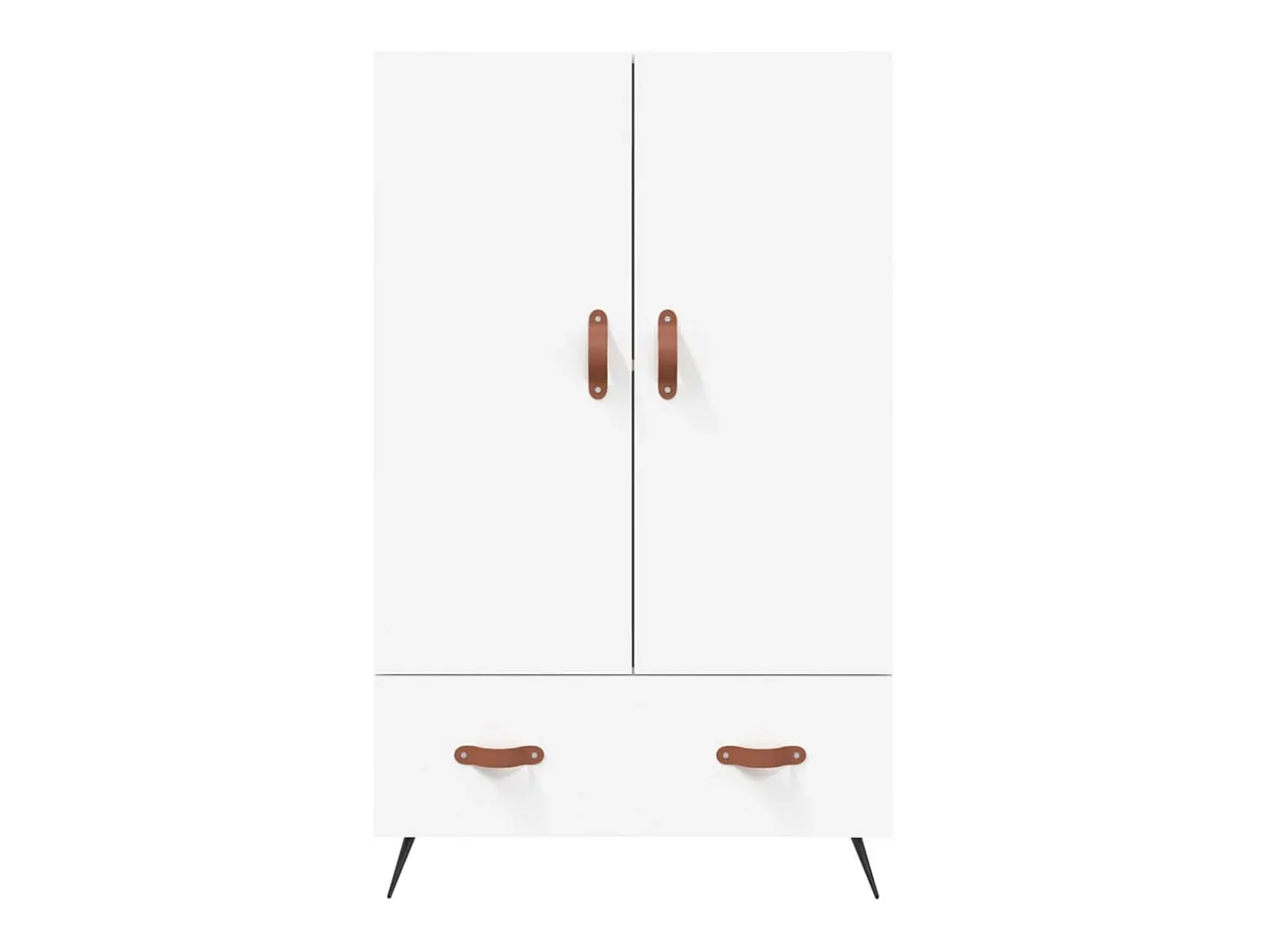 Aparador alto blanco 69,5x31x115 cm madera contrachapada