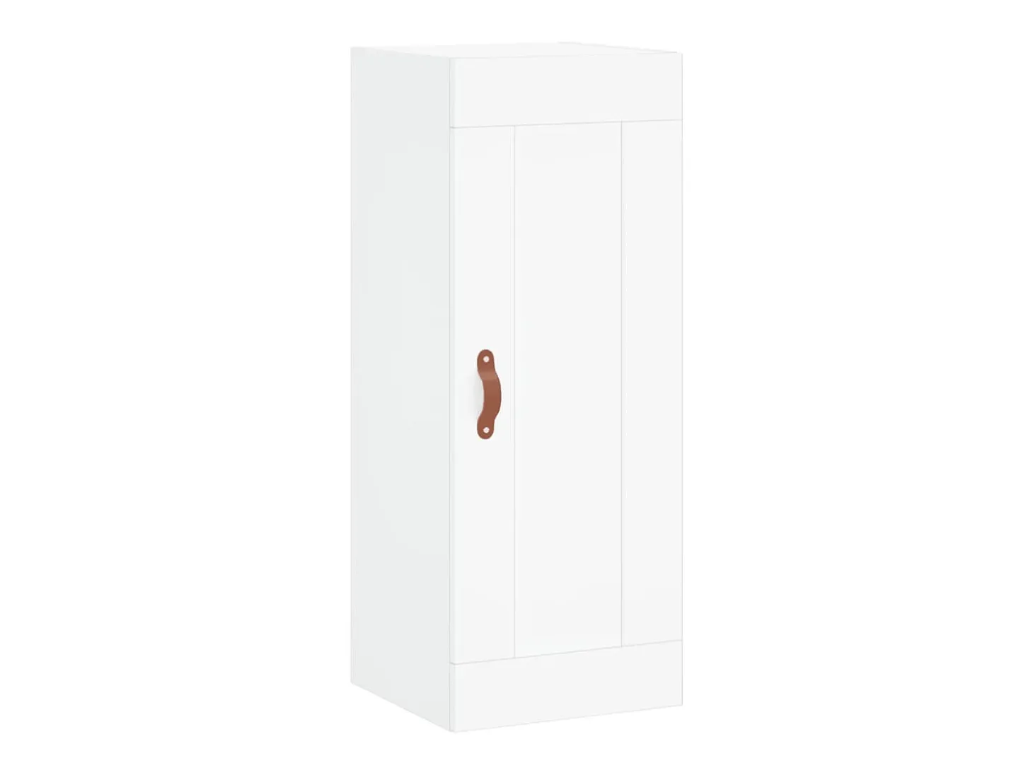 Aparador alto blanco 34,5x34x180 cm Madera contrachapada