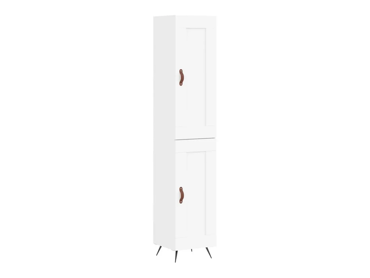 Aparador alto blanco 34,5x34x180 cm Madera contrachapada