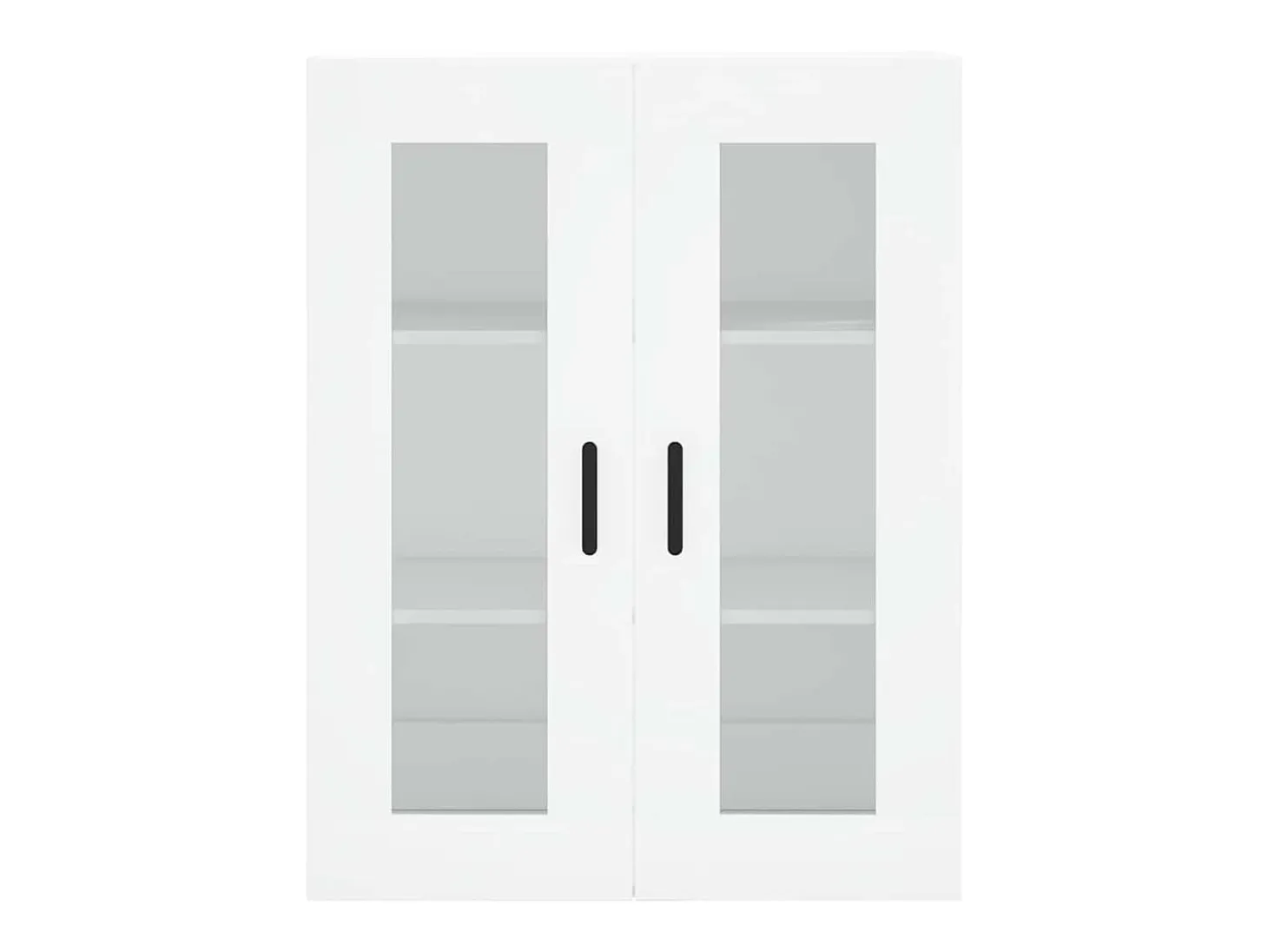 Aparador alto blanco 69,5x34x180 cm Madera contrachapada