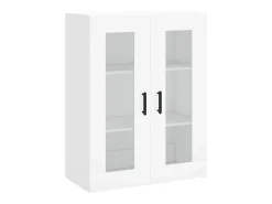 Aparador alto blanco 69,5x34x180 cm Madera contrachapada