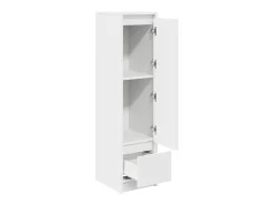 Aparador alto blanco 29,5x34x119,5 cm madera de ingeniería