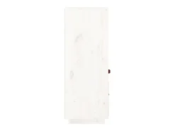 Aparador alto Blanco 34x40x108,5 cm Madera maciza de pino