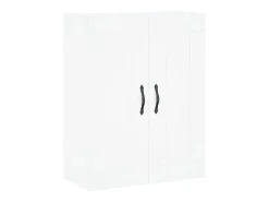 Aparador alto blanco 69,5x34x180 cm Madera contrachapada