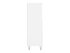 Aparador alto blanco 60x36x110 cm Madera contrachapada