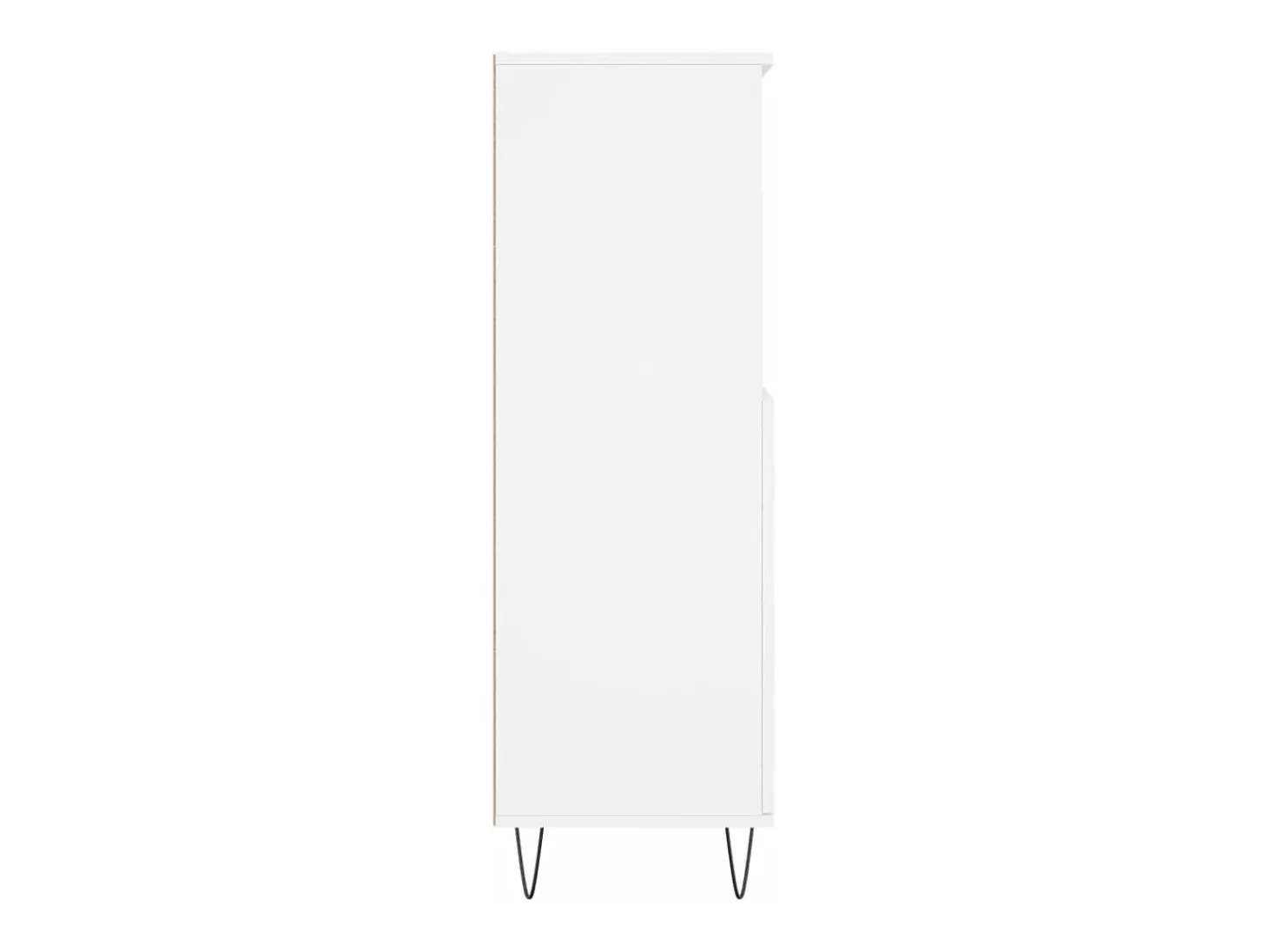 Aparador alto blanco 60x36x110 cm Madera contrachapada