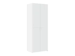 Aparador alto blanco 70x42,5x185 cm madera contrachapada
