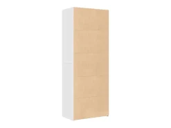 Aparador alto blanco 70x42,5x185 cm madera contrachapada