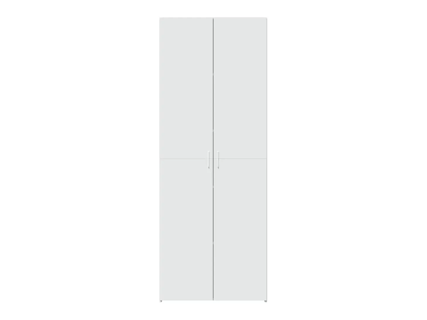 Aparador alto blanco 70x42,5x185 cm madera contrachapada