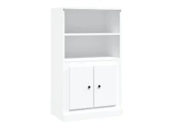 Aparador alto blanco 60x35,5x103,5 cm madera contrachapada