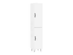 Aparador alto blanco 34,5x34x180 cm Madera contrachapada