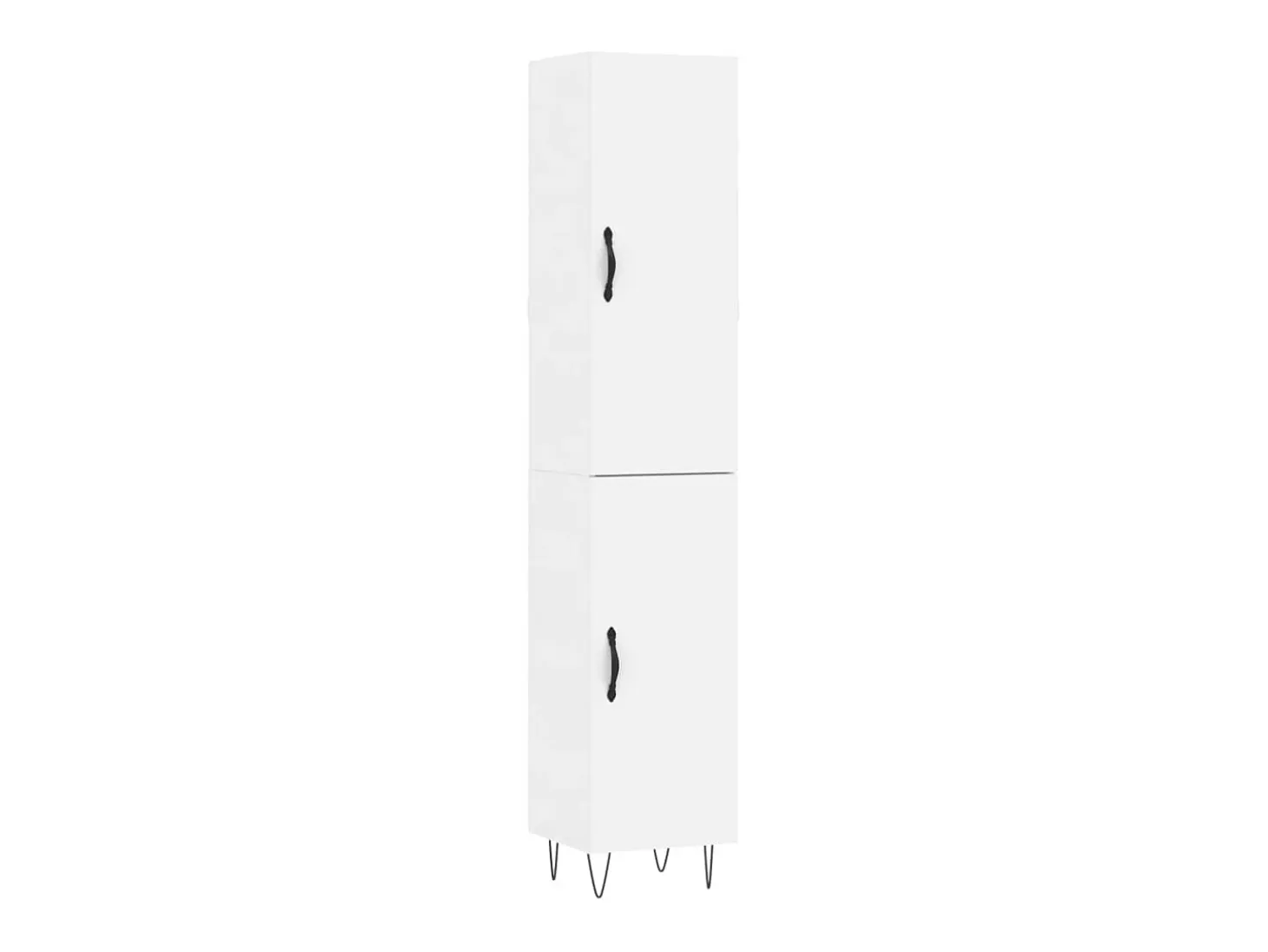 Aparador alto blanco 34,5x34x180 cm Madera contrachapada