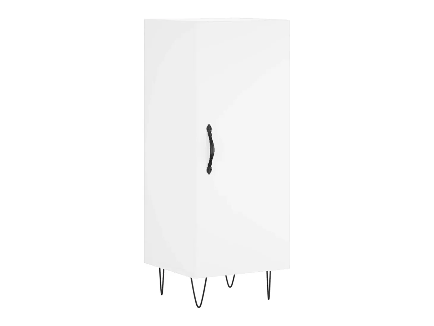Aparador alto blanco 34,5x34x180 cm Madera contrachapada